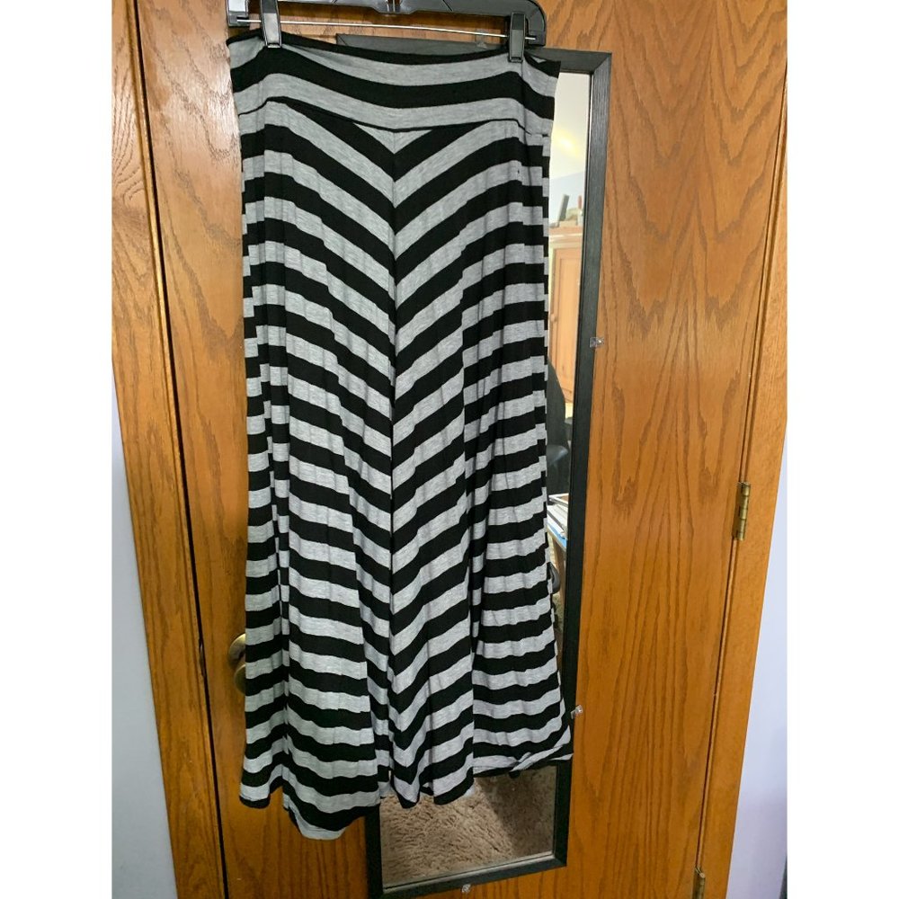 AGB Striped Maxi Skirt